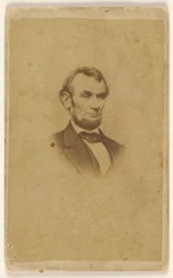 [Rytina Abrahama Lincolna podle fotografie Mathewa B. Bradyho]