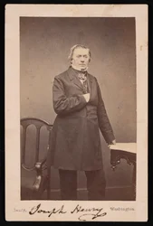 Portrét Josepha Henryho 1797-1878 - stojící, před rokem 1878.