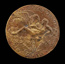 Jupiter jako orel přinášející nemluvně Herkula do Juno [reverse], 1562.