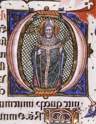 Svatý Ambrož - (Miniatura, cca 1492-1523)