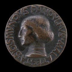 Sigismondo Pandolfo Malatesta, 1417-1468, Pán Rimini a Fano [avers], 1447.
