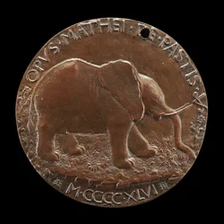 Slon Malatesta na louce [reverse], 1446.
