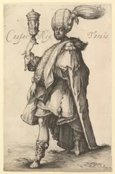 Caspar, po sérii Tří králů od Jacquese Bellange, ca. 1615.