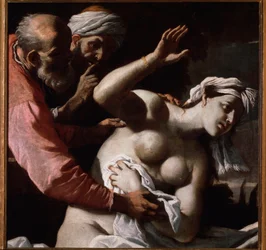 Susanna a starší - olej na plátně