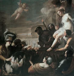Clorinda zachraňuje Olindo a Sophronia, 1645