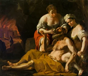 Lot a jeho dcery, asi 1675-1680.