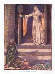 Najděte svou odměnu v mé lásce, ilustrace z Lady And Fairy Tales, 1914