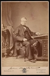 Portrét Johna Hawkshawa 1811-1891, před rokem 1876.