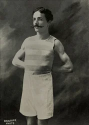 Portrét francouzského běžce Louise De Fleuraca ( 1876