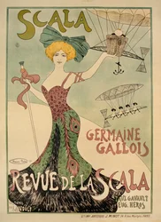 Plakát Revue de la Scala, 1901