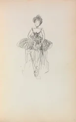 Italský náčrtník: Baletka strana 231, 1898-1899.