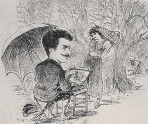 Rops maluje své sběrače oliv, 1877