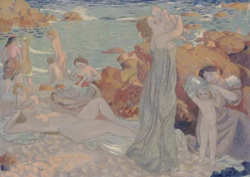 Bathers, pláž Pouldu, 1899.