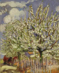 Kvetoucí stromy, 1908 (panel)