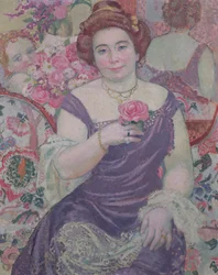 Marthe s růží, 1909