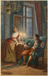 Moliere a Madeleine Bejart (ilustrace)