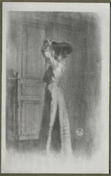Módní žena, c. 1900.