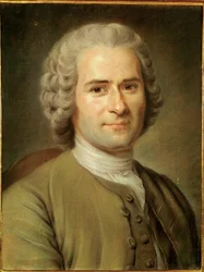 Jean-Jaques Rousseau, filozof a spisovatel (olej na plátně)