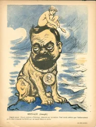 Máslový talíř, číslo 191, satirické barvy