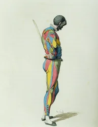 Harlekýn v roce 1858, Maurice Sand (1823-1889)