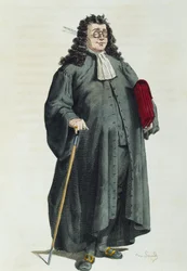 Notář nebo právník v roce 1725, Maurice Sand (1823-1889)