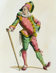 Polichinelle v roce 1820, Maurice Sand (1823-1889)