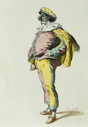 Pulcinella v roce 1685, Maurice Sand (1823-1889)