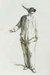 Pulcinella v roce 1800, Maurice Sand (1823-1889)