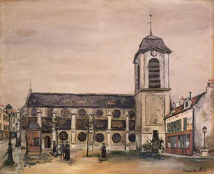 Kostel (olej na plátně)