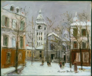 Ulice Rue du Mont-Cenis v Montmartru