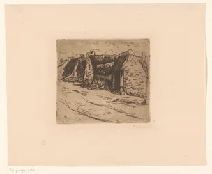 Domy podél silnice