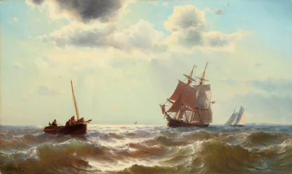 Letní světlo na moři 1864 (olej na plátně)