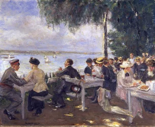 Zahradní restaurace na Havole. Nikolskoe