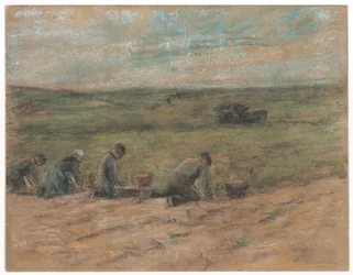Vyorávače brambor u Zandvoortu, 1894