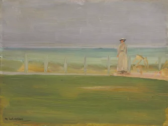 Dáma na pláži, 1901