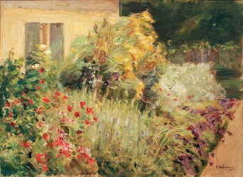 Liebermann, zahrada u jezera Wannsee kolem roku 1925