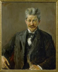 Portrét Georga Brandese, dánského kritika umění (malba na plátně)
