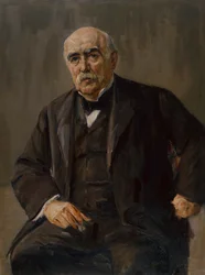 Portrét bankéře Eugena Gutmanna (olej na plátně)