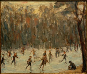 Bruslaři v Tiergarten