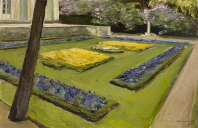 Terasa v zahradě poblíž jezera Wannsee směrem na severozápad, 1916