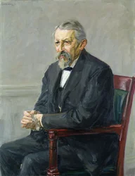 Přírodovědec, Hermann Strebel (1834-1914) 1905 (olej na plátně)