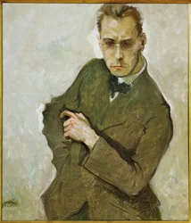 Skladatel Anton von Webern (malba na plátně)