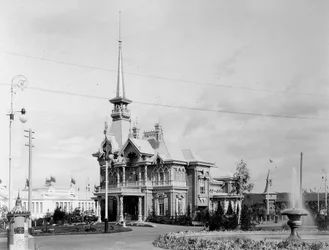 Carský pavilon, celoruská výstava, Nižnij Novgorod, Rusko, 1896.