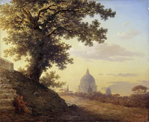 Dub Torquato Tassos v Římě, 1848