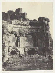 Baalbeck (Heliopolis), polokruh chrámů Slunce a Jupitera; Sýrie