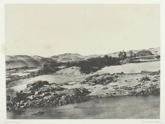 Vstup do prvního kataraktu, Horní Egypt, 184951, vytištěno 1852.