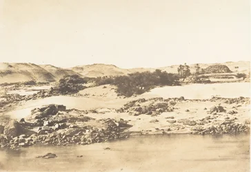 Vchod do prvního kataraktu poblíž Asuánu, 1849-50.