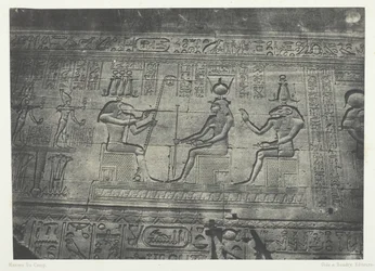 Velký chrám Dendera Teutyres, Sochy zadní fasády, Horní Egypt, 184951.