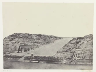 Ibsamboul, Les Deux Spéos; Nubie, deska 101 z alba "Egypte, Nubie, Palestine et Syrie" (1852)