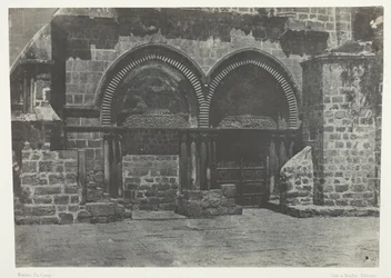 Jeruzalém, dolní arkády chrámu Božího hrobu; Palestina